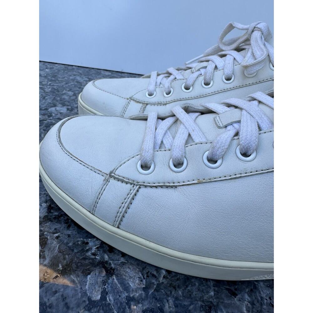 Gucci White Leather Low Top Sneakers Men’s Size 9.5 Missing Insole - Picture 8 of 15